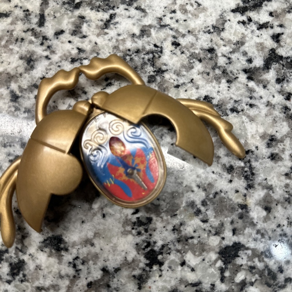 Mattel Disney Aladdin 1992 Vintage Plastic Scarab Beetle Compass #164